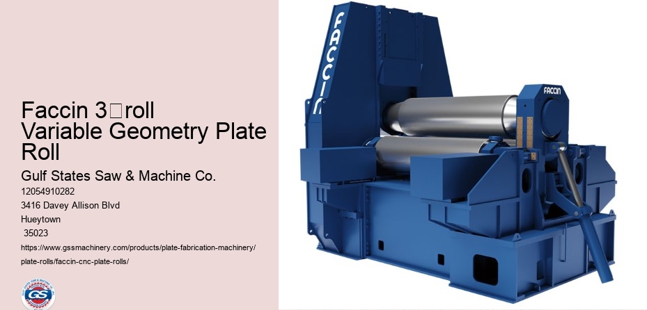 Faccin 3‑roll Variable Geometry Plate Roll